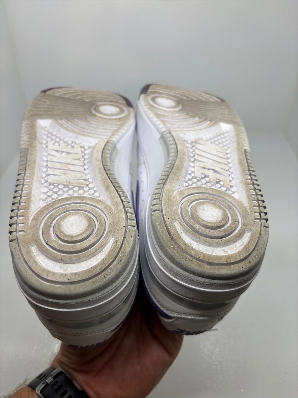 Nike Air Force 1 LV8 GS White Court Purple Sneakers Youth 8Y Women’s 9.5 - Picture 12 of 13